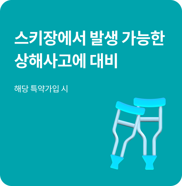 스키장에서 발생 가능한 상해사고에 대비