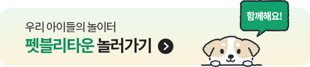 우리 아이들의 놀이터 펫블리타운 놀러가기>